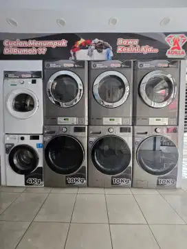Jual paket usaha laundry II Mesin cuci dan drayer