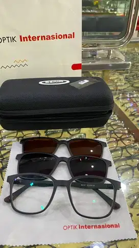 Kacamata clip on ori 3 lensa