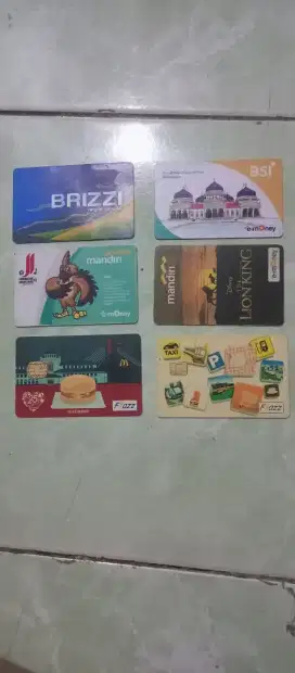 Flazz, Emoney, Brizzi Normal Layak Pakai