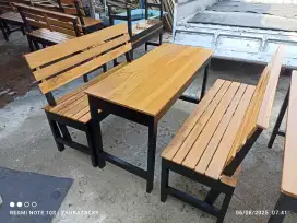 Meja kursi warkop murah 1 meja 2 kursi