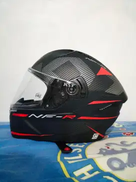 Helm KYT NFR Black Red Doff NF-R matte Double Visor