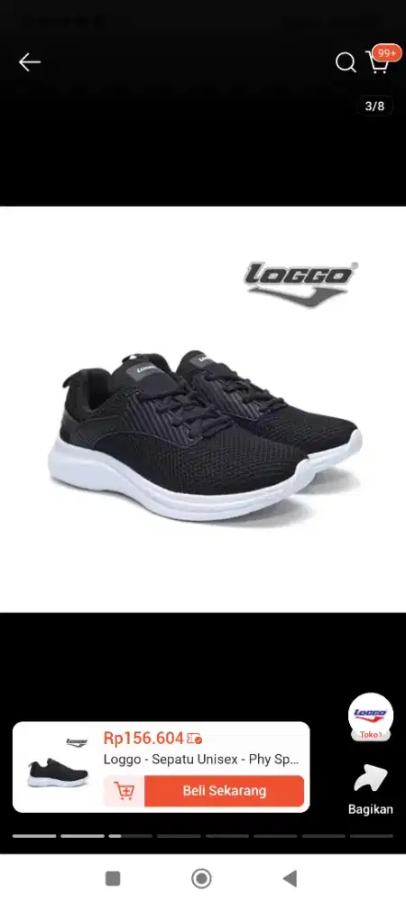 Sepatu Sporty LOGGO size 43