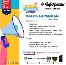 Lowongan Kerja Sales Wifi