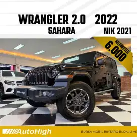 DP10% [Km6.000] Jeep Wrangler JL Sahara 2021 Black Reg 2022 #AUTOHIGH
