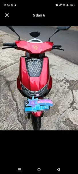 Motor listrik Yadea T9 thn 2023 Baterai 6 baru/Plat B jkt/pajak 0f2024