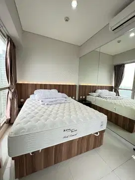 dijual MURAH 2 BEDROOM FURNISH SERTIFIKAT TAMAN ANGGREK RESIDENCE