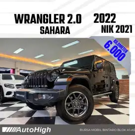 DP10% [Km6.000] Jeep Wrangler JL Sahara 2021 Black Reg 2022 #AUTOHIGH