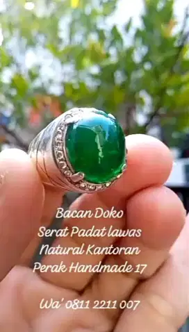 BACAN DOKO RING PERAK HANDMADE TEBAL