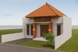 Tempel Sleman – Dekat RSUD, Hunian Tropis Bali Atap Limas Carport Luas