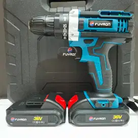 Baru Mesin bor cordless baterai 36vf  2.0ah lithium ion