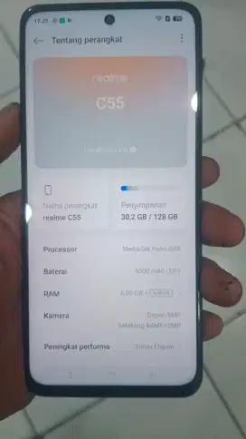 realme c55 ram 6+4/128