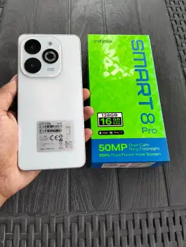 Dijual HP Infinix Smart 8 Pro, RAM 8/128GB, kondisi mulus