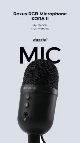 MIC RGB REXUS GARANSI 1 TAHUN