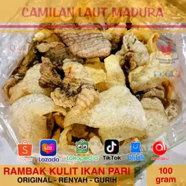 Kerupuk Rambak Kulit Ikan Pari Cemilan Laut Madura Renyah Gurih khas