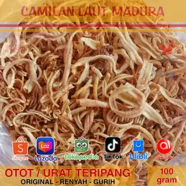 Otot Urat Teripang Hasiom Snack Khas Madura Bebas Gluten Renyah Gurih