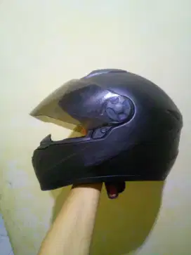 HELM FULLFACE ZEUS 811 REPAINT HITAM DOFF UK M