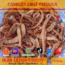 Cemilan Laut Madura Ikan Layur Crispy Renyah Gurih Snack Viral