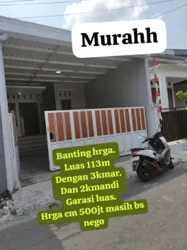 Rumah murah banting harga di banjarsari solo surakarta