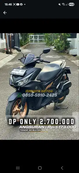 DP 2,7 Jutaan Yamaha All New Aerox Connected Abs 2022
