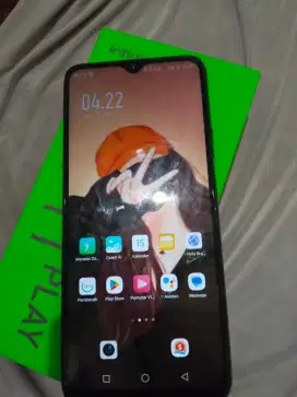 Infinix Hot 11 Play 4/64 Mulus, Dus Ada, Charger Non-Ori, Minus Ringan