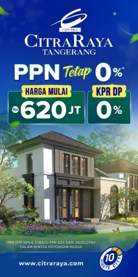 Rumah dijual siap huni Ready free PPN citra raya Cikupa Tangerang