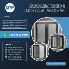 Railing tangga & balkon  Partisi ruangan, Pintu Dan Jendela Aluminium