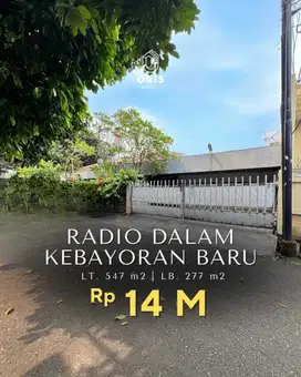 Hitung Tanah Rumah Posisi Hoek di Radio Dalam Kebayoran Baru Jakarta