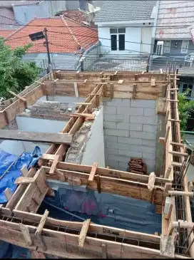 cor dak beton lantai 2 dengan bondek