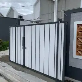 Pembuatan pintu dorong dan tralis