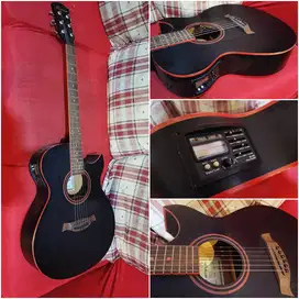 Gitar Akustik Elektrik Import Made in China Hitam Sangar