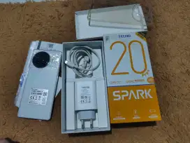 Tecno spark 20 pro+ ram 8/256 gb second fullset ori