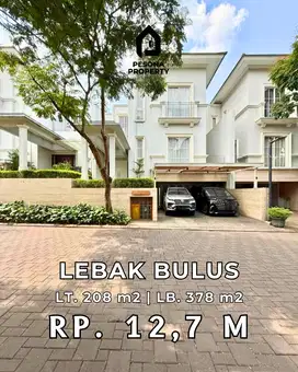 Rumah 3 Lantai Semi Furnished dalam Townhouse Lebak Bulus