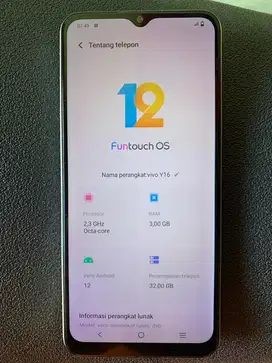Vivo Y16 3/32 hp+kabel data only