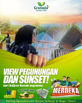Tanah Kavling Vila dan Kebun Durian di Bogor Granada Garden Ville
