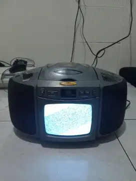 Vintage radio tv hitam putih vcd jadul klasik normal