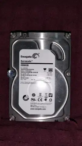 HDD SATA  3,5' BUAT PC/CCTV SEAGATE 2000GB/2TB GOOD CONDITION JAKSEL