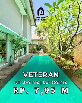 Rumah dalam cluster dengan Private pool di veteran