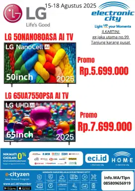 LG 50NANO80ASA AI TV New 2025