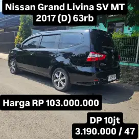 Antik KM 61rb.. Nissan Grand Livina SV MT 2017 (D)