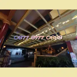 Kanopi alderon Estetik, canopy solarflat elegan, dan canopi spandek