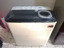 Toshiba mesin cuci dua tabung 9,5 kg ori mulus