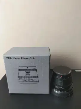 Lensa TTartisan 35mm F1.4 Sony Box Mulus Likenew