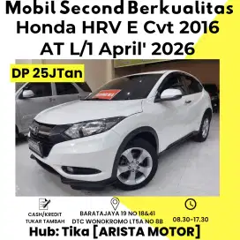 Honda HRV E Cvt 2016 AT L/1'2026 Dp 25Jtan WA Tika!