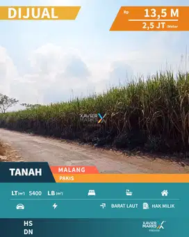 Dijual Lahan Lokasi Strategis di Kawasan Industri Pakis Malang