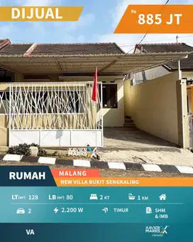Dijual Rumah Siap Huni di New Villa Bukit Sengkaling Malang
