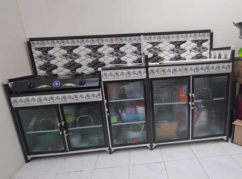 Meja kompor wastafel 5 pintu