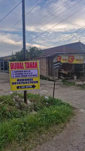 Dijual Tanah ada 3 Kapling