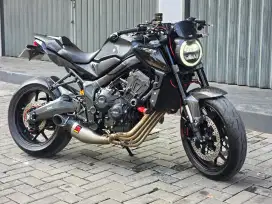 Moge Sport Naked Honda CB650R th 2023 Black Full Modif Hedon Like New