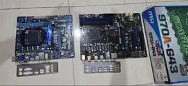 Motherboard AM3+ MSI 970A-G43 GIGABYTE G880GM Motherboard XFX 6870 VGA