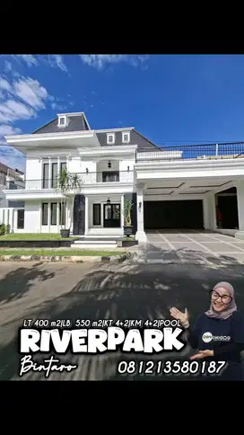 TURUN HARGA‼️  DIJUAL RUMAH MEWAH SIAP HUNI  RIVERPARK BINTARO